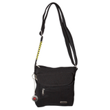 NNEDSZ FIB Mens Crossbody Bag Travel Wallet Pockets Shoulder Strap - Black