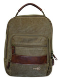 NNEDSZ FIB Canvas Sling Bag Shoulder Strap Messenger Travel Pack w Tablet Pocket - Khaki