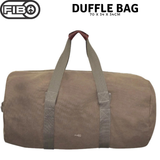 NNEDSZ FIB 70cm Canvas Duffle Bag Travel Heavy Duty Large Sports Gym Work - Khaki