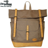 NNEDSZ FIB Water Resistant Backpack Canvas Dry Bag w Roll Top Closure - Sand