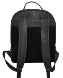 NNEDSZ Futura Mens Leather Laptop Backpack School Shoulder Bag Front Pocket - Black