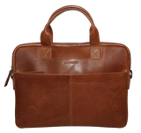 NNEDSZ Futura Mens Slimline Laptop Bag Satchel Handbag Handles College - Brown