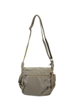 NNEDSZ FIB Mens Flapover Shoulder Bag Cross Body Travel Satchel Shoulder Strap - Sand