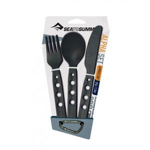 NNEDSZ Sea to Summit Alpha Set 3pc Cutlery Set - Knife For Spoon Set