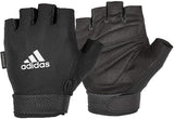 NNEDSZ Adidas Adjustable Essential Gloves Weight Lifting Gym Workout Training - Black - Small