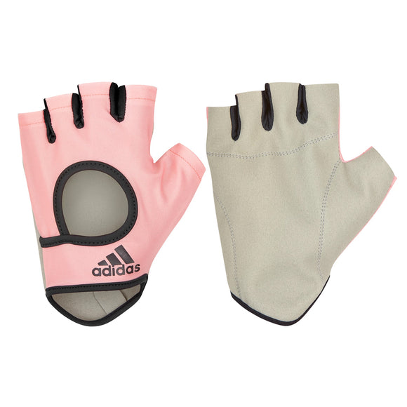 NNEDSZ Adidas Womens Essential Gym Gloves Sports Weight Lifting Training - Pink - X-Large