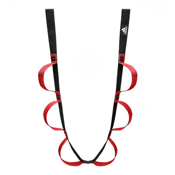 NNEDSZ Adidas Stretch Assist Band Looped Warm Up Warmup Pre-Workout - Red/Black