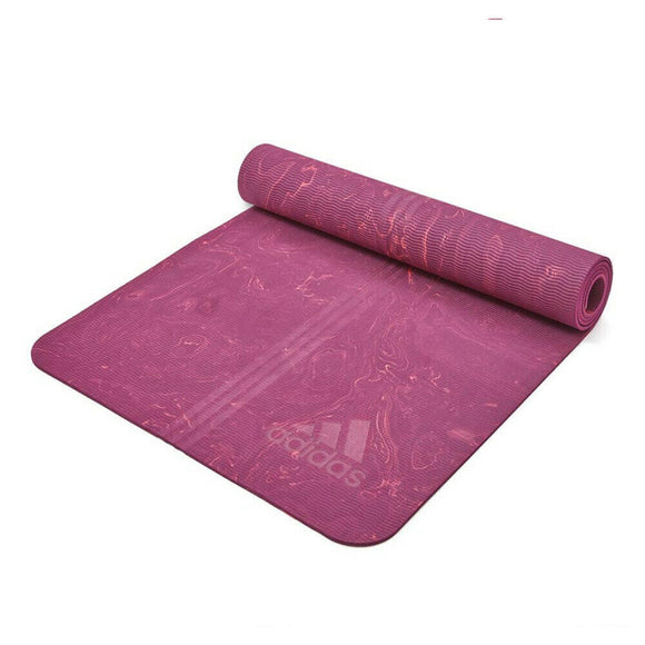 NNEDSZ Adidas Premium 5mm Camo Sports Home/Gym Fitness Exercise Yoga Mat Power Berry