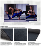 NNEDSZ Adidas 2mm Hot Bikram Yoga Mat Pad Exercise Fitness Pilates Gym Non-Slip - Black