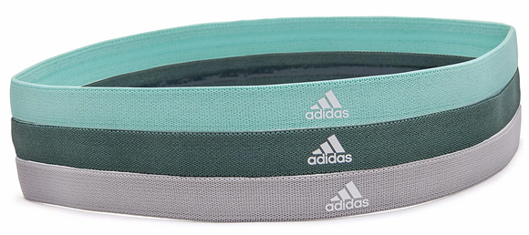 NNEDSZ 3pcs Adidas Sports Headband Hair Bands Gym Training Fitness Yoga - Grey/Green/Mint