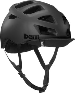 NNEDSZ Bern Mens Allston Cycling Bike Helmet w/ Flip Visor - Matte Black - L/XL