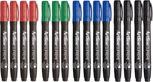NNEDSZ 2x 15pcs (30pcs Total) Artline Supreme Permanent Markers - Assorted Colours
