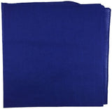 NNEDSZ Paisley 100% COTTON Head Wrap Durag Bandanna Summer Biker Scarf Mask - Blue (Plain)
