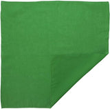 NNEDSZ Paisley 100% COTTON Head Wrap Durag Bandanna Summer Biker Scarf Mask - Green (Plain)