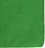 NNEDSZ Paisley 100% COTTON Head Wrap Durag Bandanna Summer Biker Scarf Mask - Green (Plain)