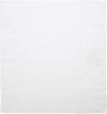 NNEDSZ Paisley 100% COTTON Head Wrap Durag Bandanna Summer Biker Scarf Mask - White (Plain)
