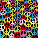 NNEDSZ Paisley 100% COTTON Head Wrap Durag Bandanna Summer Biker Scarf Mask - Rainbow Peace Symbol