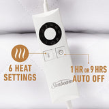 NNEDSZ Sunbeam Sleep Perfect Soft Heated Washable Quilted Electric Blanket - King