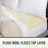NNEDSZ Sunbeam Sleep Perfect Wool Fleece Heated Soft Washable Blanket - King