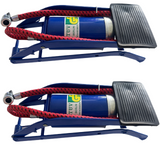 NNEDSZ 2x HIGH PRESSURE FOOT PUMP Ball Bicycle Motorbike Car Tire Inflator Tyre Air