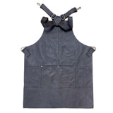 NNEDSZ BUFFALO LEATHER APRON Cooking Chef Hairdresser Waterproof Durable Quality - Brown