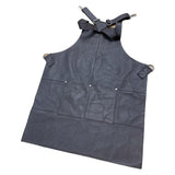 NNEDSZ BUFFALO LEATHER APRON Cooking Chef Hairdresser Waterproof Durable Quality - Brown