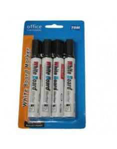 NNEDSZ 4 Pack White Board Marker Pens - Black