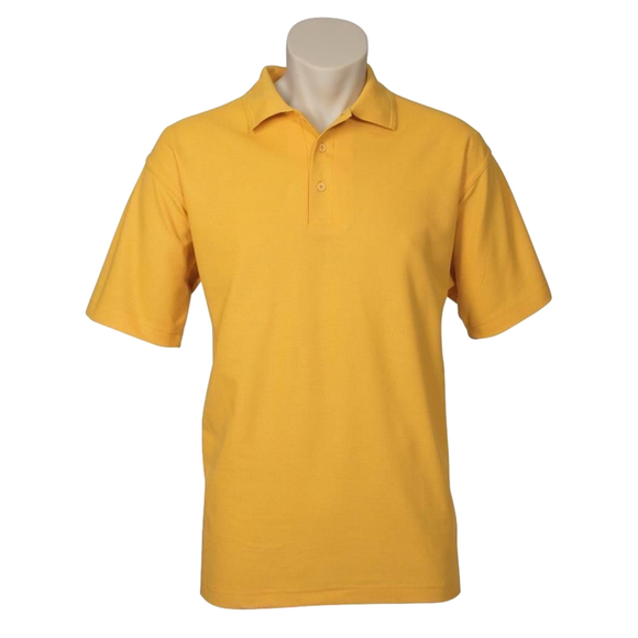NNEDSZ Mens Polo Top Shirt Plain Casual Short Sleeve Knit Basic T-Shirt - Yellow - 5XL