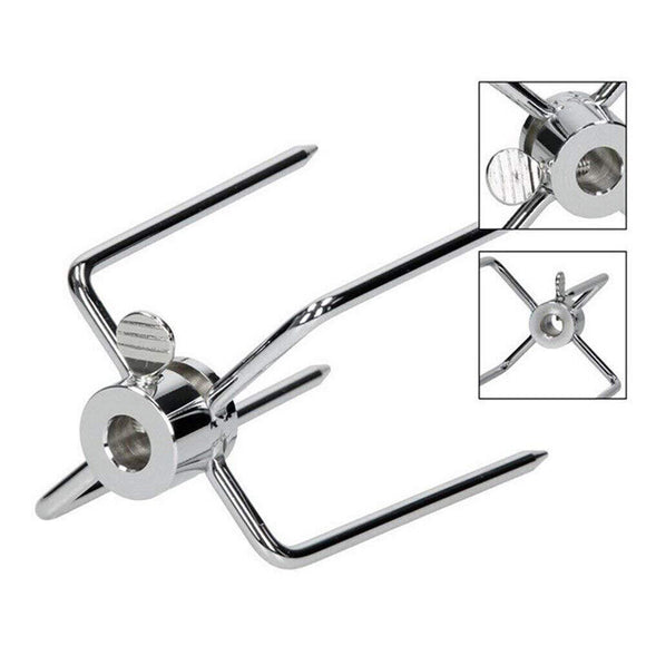 NNEDSZ 2pcs Rotisserie Spit Forks Roast Chicken Fork Kabob Skewer BBQ Spit Forks Gyro