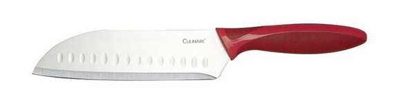 NNEDSZ 17.5cm Culinare Santoku Knife Chef Cutlery Stainless Steel Kitchen Cutting