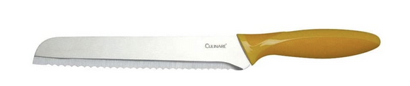 NNEDSZ 20.5cm Culinare Bread Knife Stainless Steel Kitchen Chef with Cover