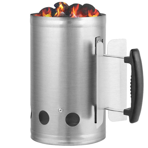 NNEDSZ Large Chimney Starter Firewood Quick Rapid Charcoal Lighter Stove For Barbecue