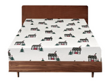 NNEDSZ Queen Luxury 100% Cotton Flannelette Fitted Bed Sheet Xmas Flannel - Beige