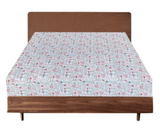 NNEDSZ Queen Luxury 100% Cotton Flannelette Fitted Bed Sheet Xmas Flannel - Christmas
