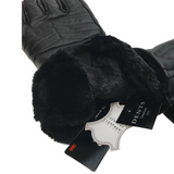 NNEDSZ 3M Winter Motorbike Bike Waterproof Gloves Leather Motor Bicycle Motorcycle - Black - L