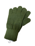 NNEDSZ DENTS Acrylic Knitted Gloves Winter Warm Mens Soft Sports Snow Ski Knit - Khaki - One Size
