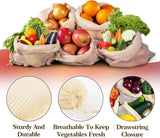 NNEDSZ Set of 10 ECOCLAND Reusable Mesh Produce Bags Fruit Grocery Storage Washable Eco Bag