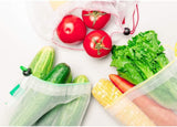 NNEDSZ Set of 10 ECOCLAND Reusable Mesh Produce Bags Fruit Grocery Storage Washable Eco Bag