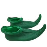 NNEDSZ ELF SHOES Christmas Costume Elves Latex Dress Up Party Xmas St Patricks Day Boots - Green