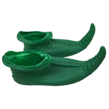 NNEDSZ ELF SHOES Christmas Costume Elves Latex Dress Up Party Xmas St Patricks Day Boots - Green