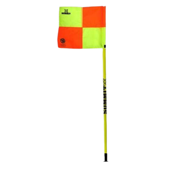 NNEDSZ Soccer Corner Flag 150cm x 2.5cm FFA Approved Football  - Pack of 4 w Removable Spike