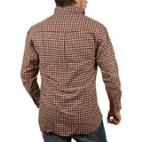 NNEDSZ Mens Button up Flannelette Shirt Check 100% Cotton Flannel Vintage - XL