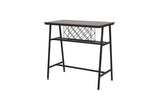 NNEDSZ Viviendo Dining Table, Bar Table with Wine Storage Rack - Industrial Style
