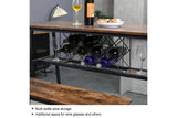 NNEDSZ Viviendo Dining Table, Bar Table with Wine Storage Rack - Industrial Style