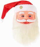 NNEDSZ Singing Moving Eyes And Beard Shaking Hat Music Santa Claus Xmas Christmas Decor