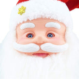 NNEDSZ Singing Moving Eyes And Beard Shaking Hat Music Santa Claus Xmas Christmas Decor