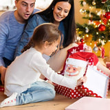 NNEDSZ Singing Moving Eyes And Beard Shaking Hat Music Santa Claus Xmas Christmas Decor