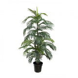 NNEDSZ 150cm Potted Faux Areca Palm Tree Artificial Plant Greenery