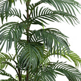 NNEDSZ 150cm Potted Faux Areca Palm Tree Artificial Plant Greenery