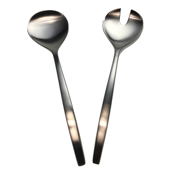NNEDSZ GROSVENOR Chill 2 Salad Servers 18/10 Stainless Steel Spoon Fork CHILL2SS